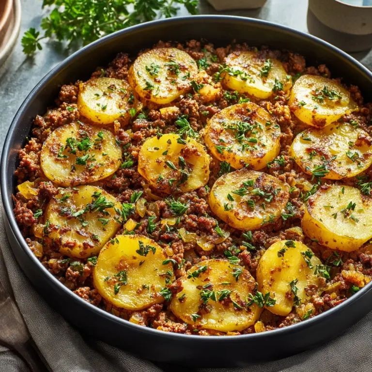 Ground Beef and Potatoes Casserole Recipe
