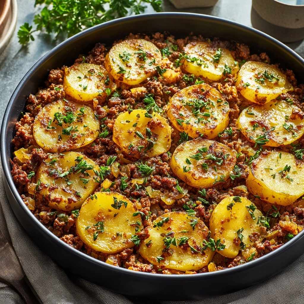 Ground Beef and Potatoes Casserole Recipe - Recipe Image