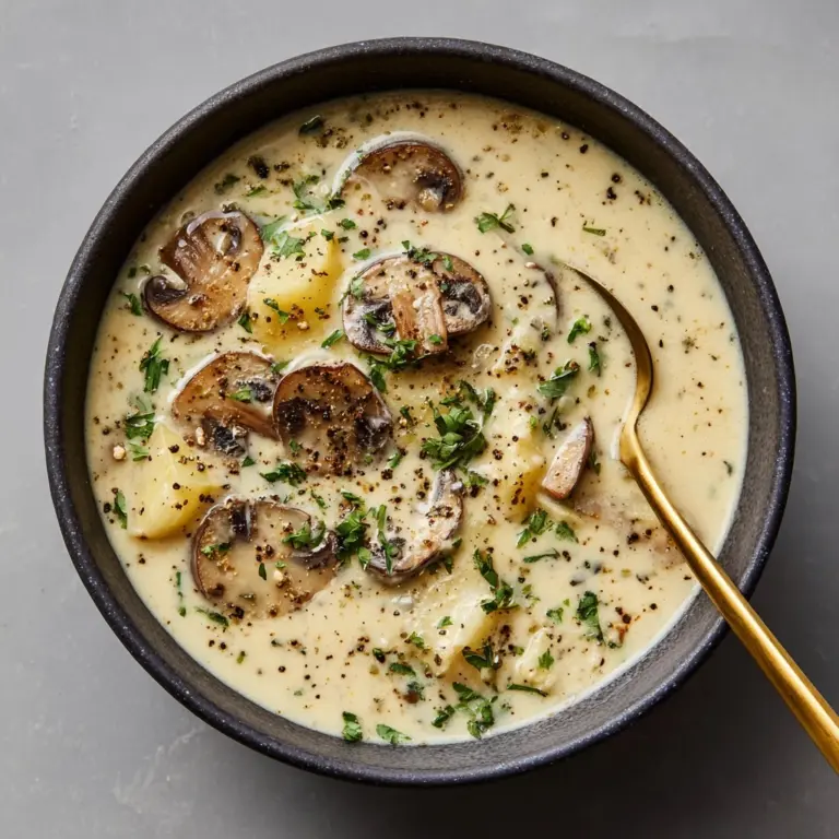Easy Cream of Mushroom Soup Recipe