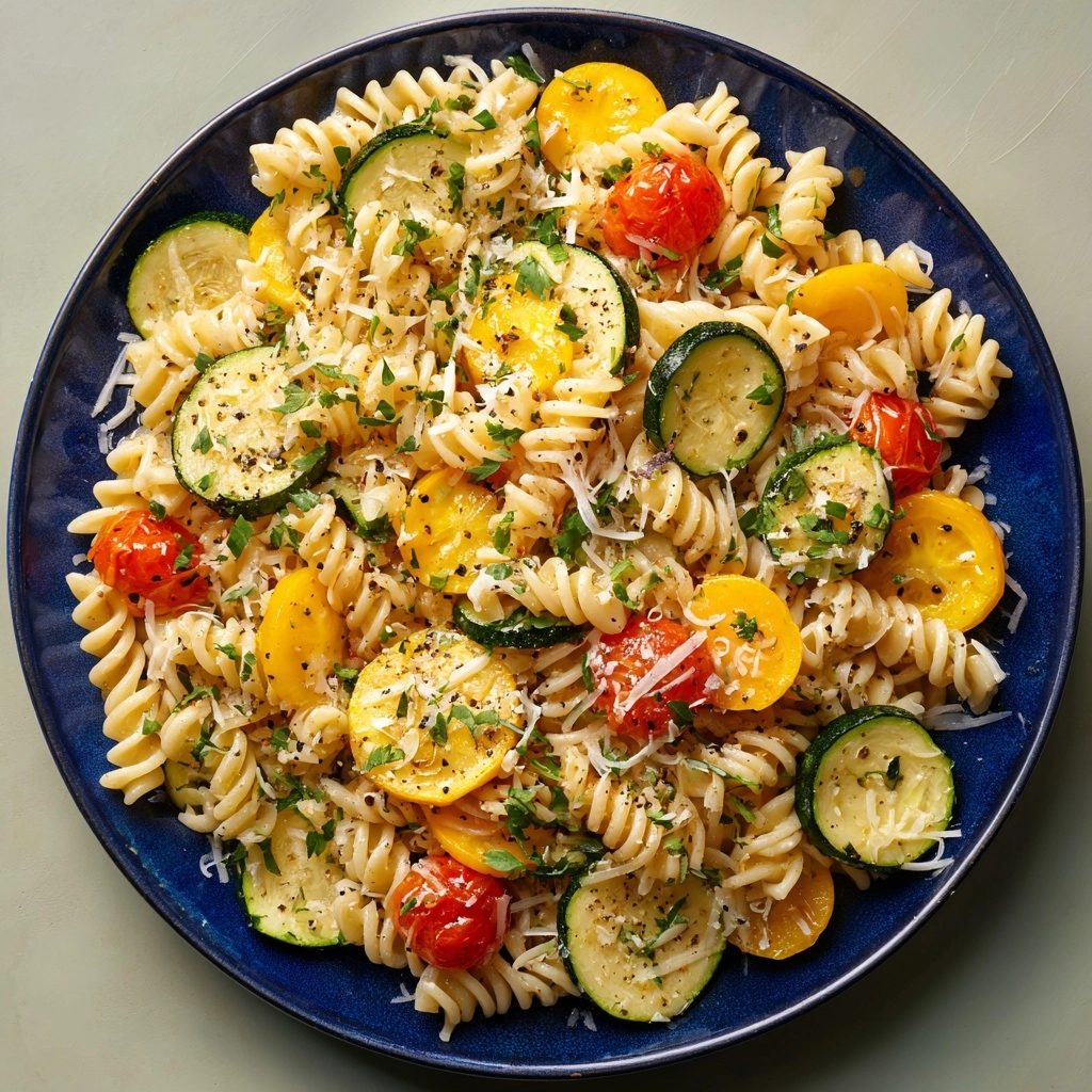 Lemon Butter Pasta & Veggies Recipe - Recipe Image