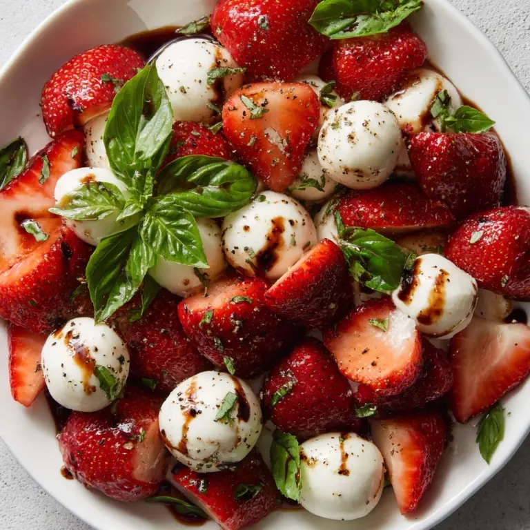Balsamic Strawberry Caprese Recipe