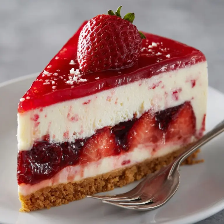 Creamy Strawberry Cheesecake Recipe