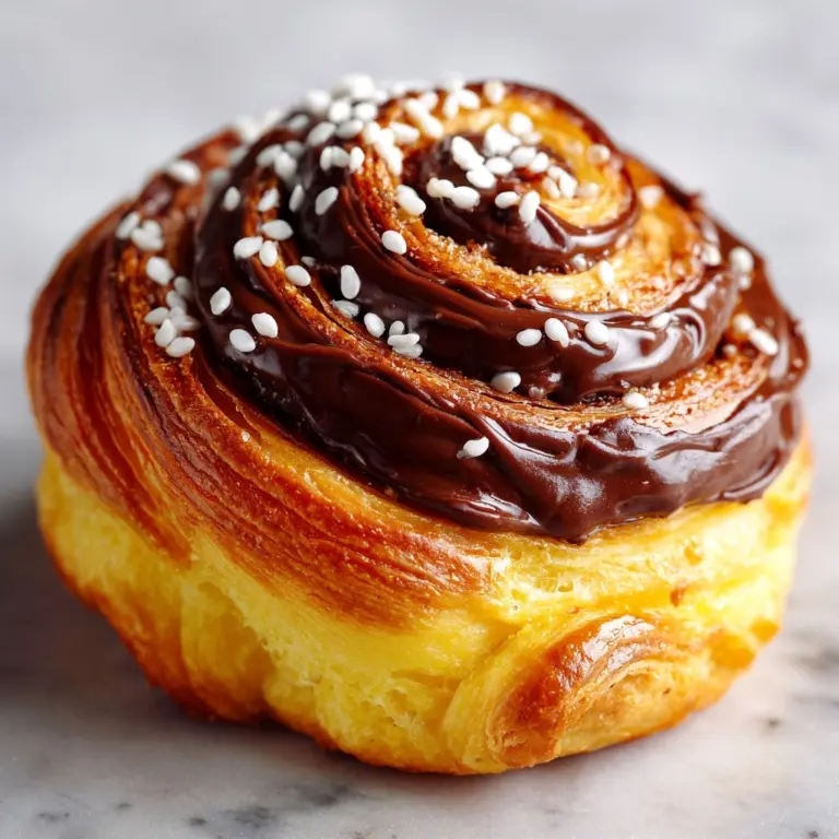 Nutella Halva Babka Buns Recipe
