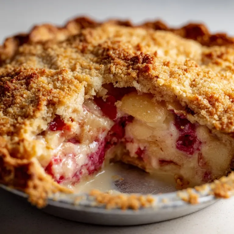 Rhubarb Sour Cream Pie Recipe