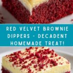 Homemade Red Velvet Brownie Dippers Recipe