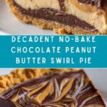 No-Bake Chocolate Peanut Butter Swirl Pie Recipe