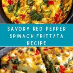 Red Pepper, Spinach, and Goat Cheese Frittata Recipe