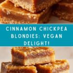Vegan Cinnamon Chickpea Blondies Recipe