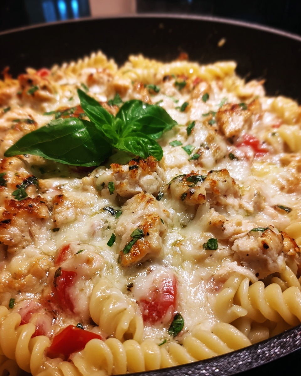 One-Pot Chicken Parmesan Pasta Recipe - Recipe Image