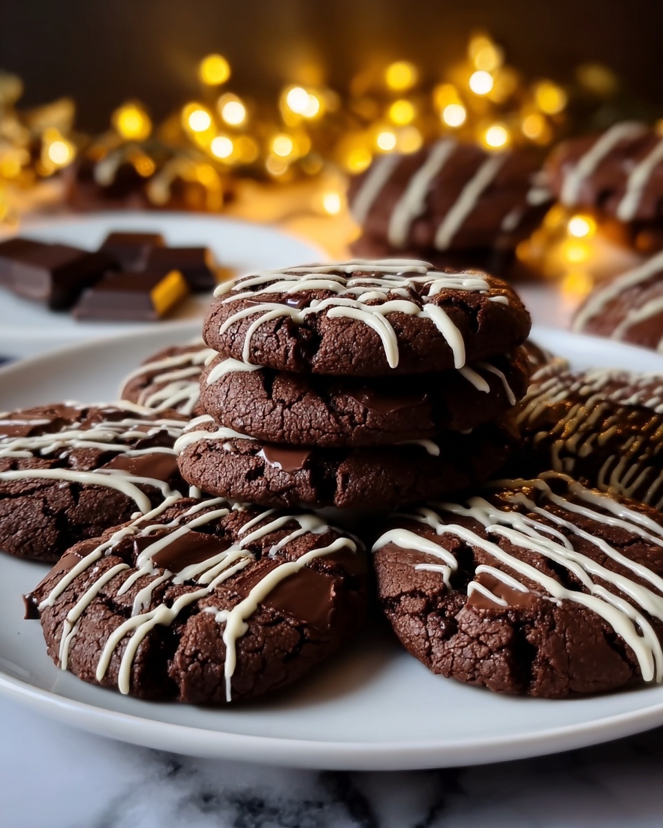 Rich Chocolate Cookies with Glossy Ganache Glaze Recipe - Recipe Image
