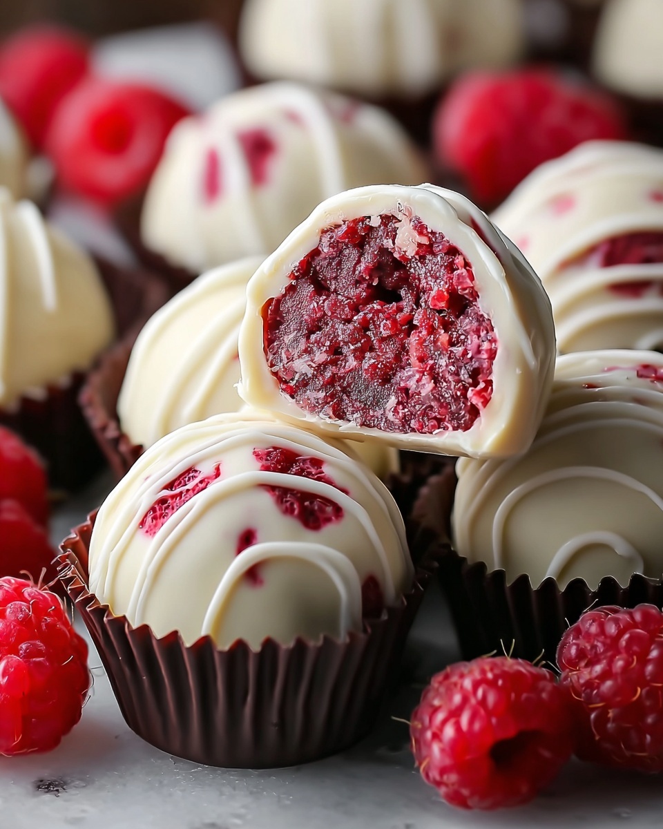 Raspberry Cheesecake Truffles Recipe - Recipe Image