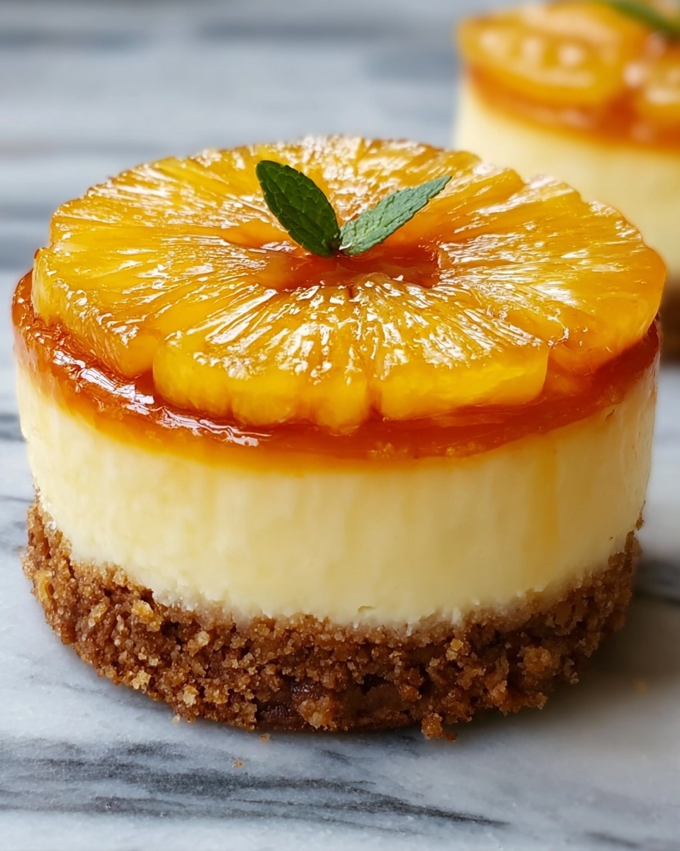 Mini Pineapple Upside Down Cheesecakes Recipe - Recipe Image