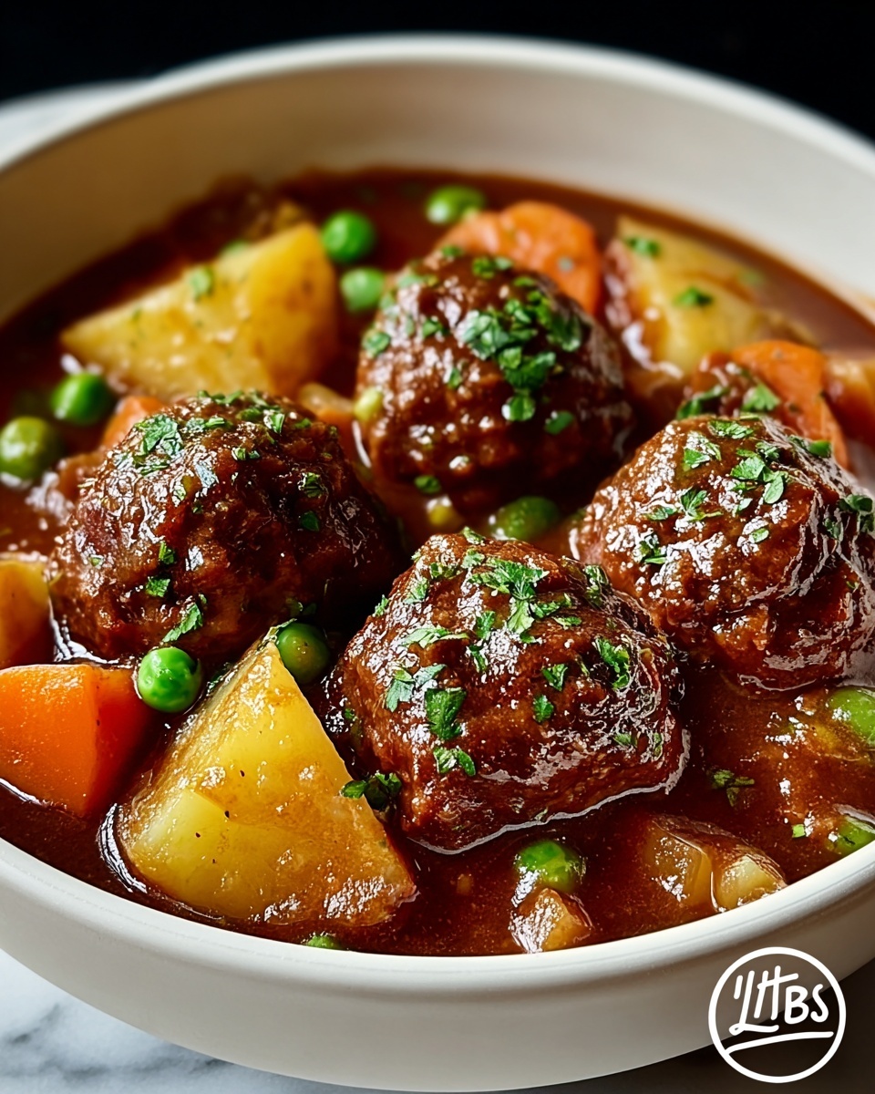 Hearty Meatball Stew Recipe - Recipe Image