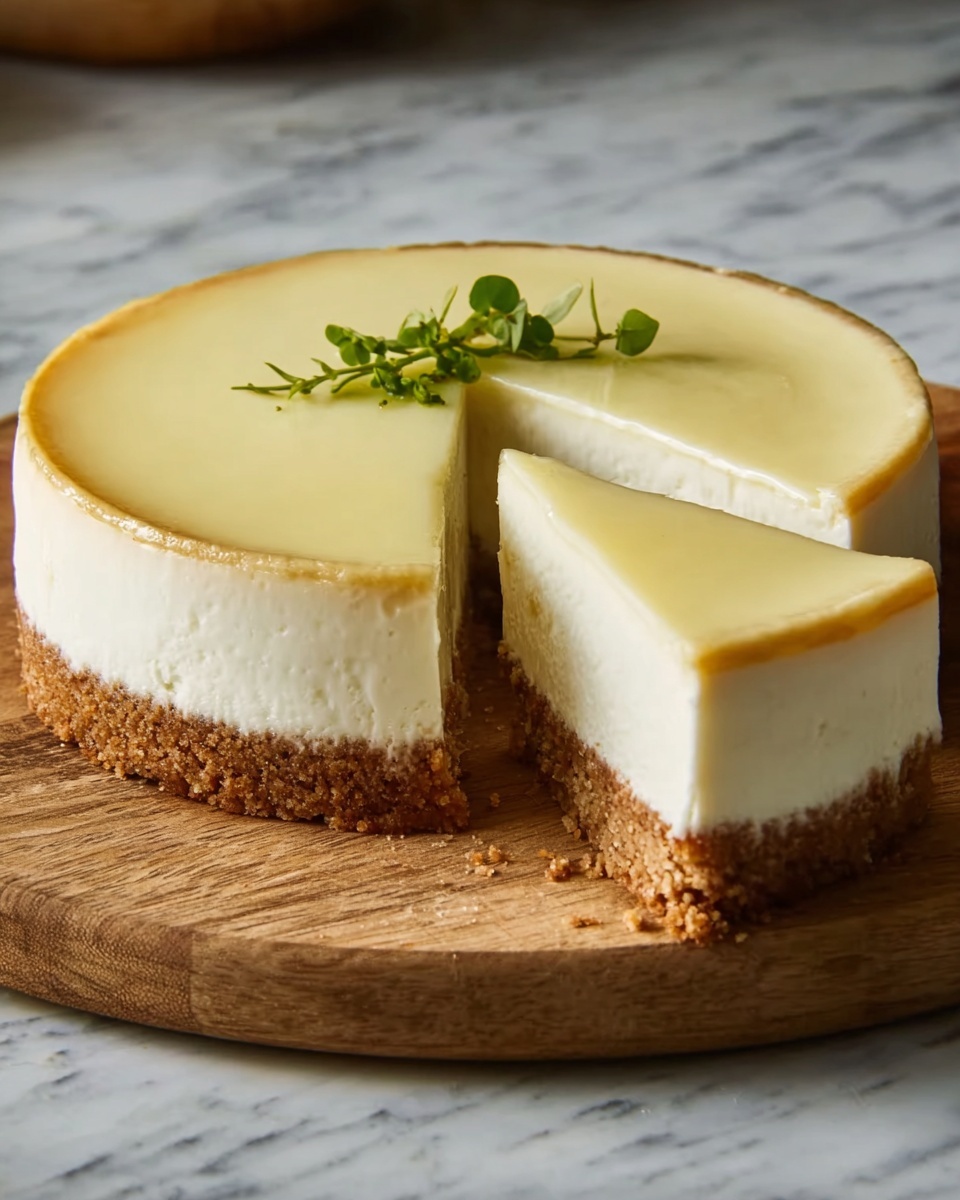 Tall and Creamy New York Cheesecake Recipe - Recipe Image