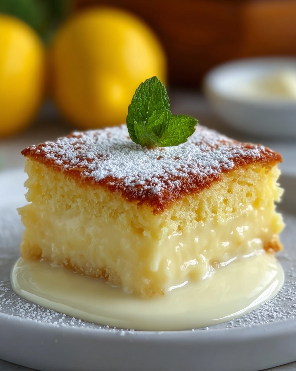 Lemon Custard Cake Recipe - Recipe Image