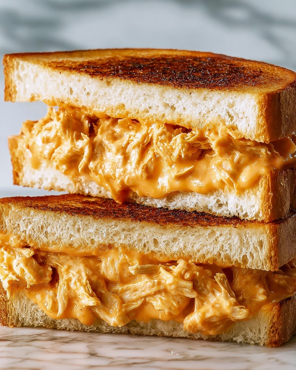 Buffalo Chicken Grilled Cheese Recipe - Recipe Image
