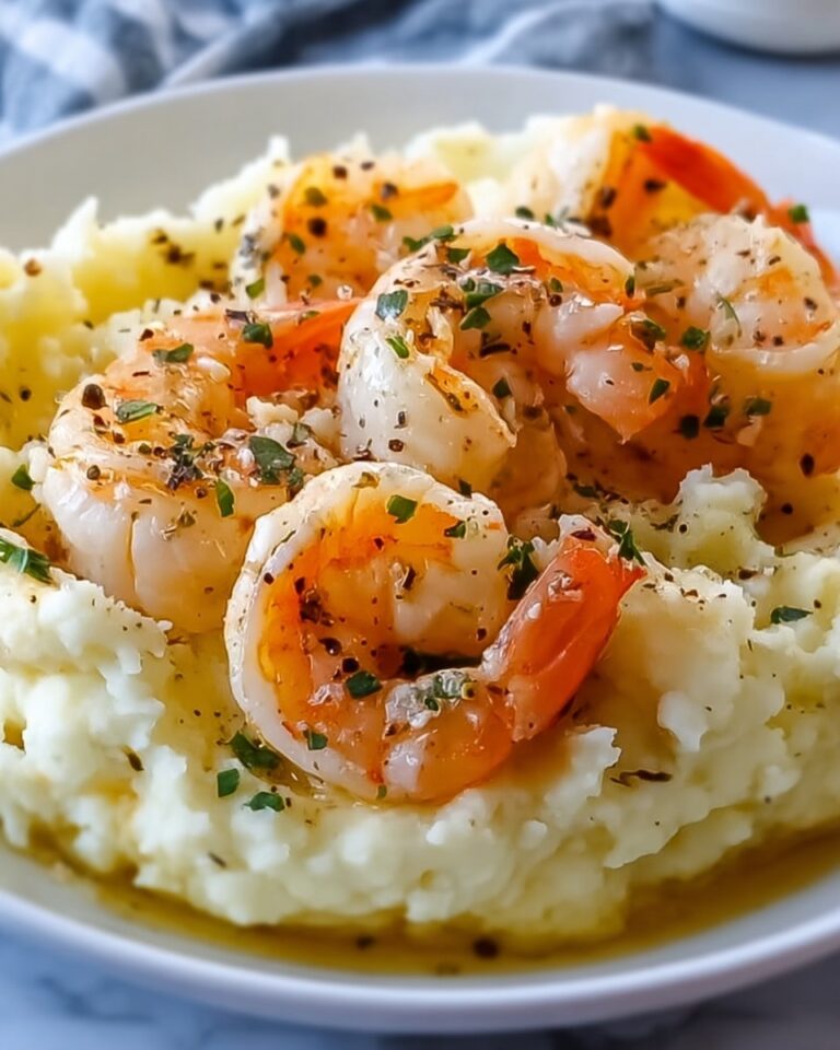 Garlic Butter Shrimp with Creamy Mashed Potatoes Recipe
