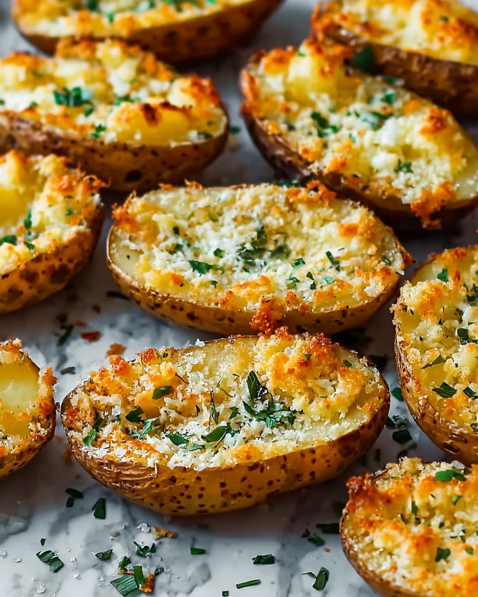 Baked Garlic Parmesan Potato Wedges Recipe - Recipe Image