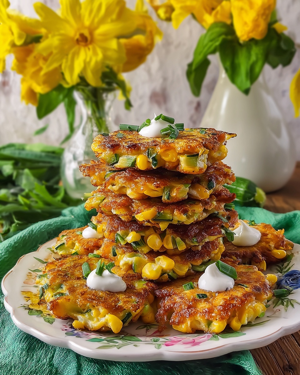 Corn Zucchini Fritters Recipe - Recipe Image