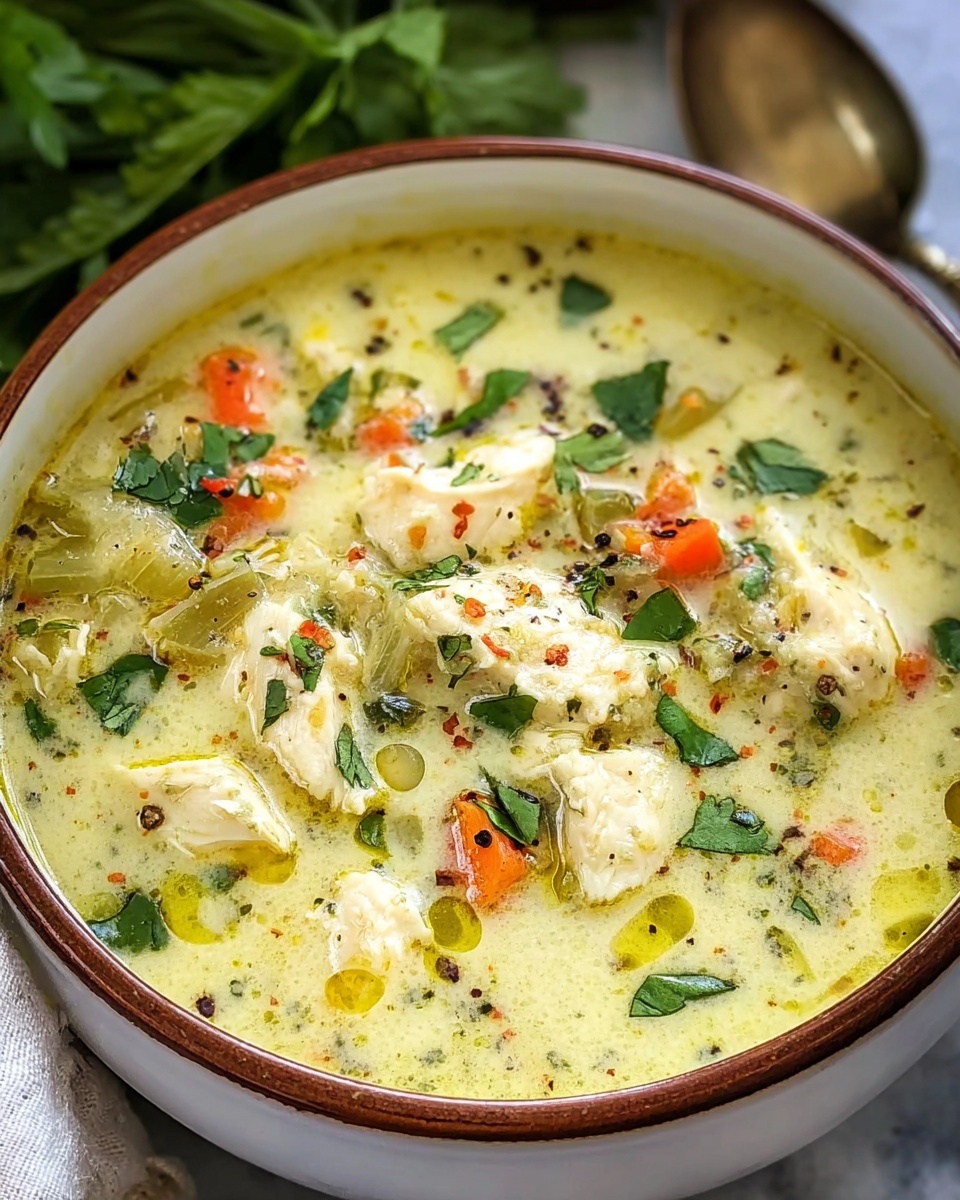 Keto Green Chicken Enchilada Soup Recipe - Recipe Image