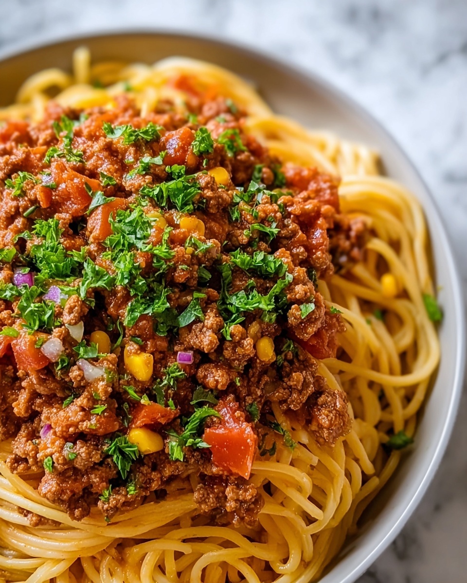 Taco Spaghetti Recipe - Recipe Image