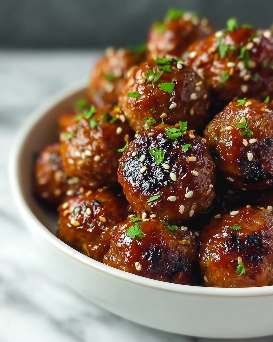 Honey Garlic Turkey Meatballs Recipe - Recipe Image