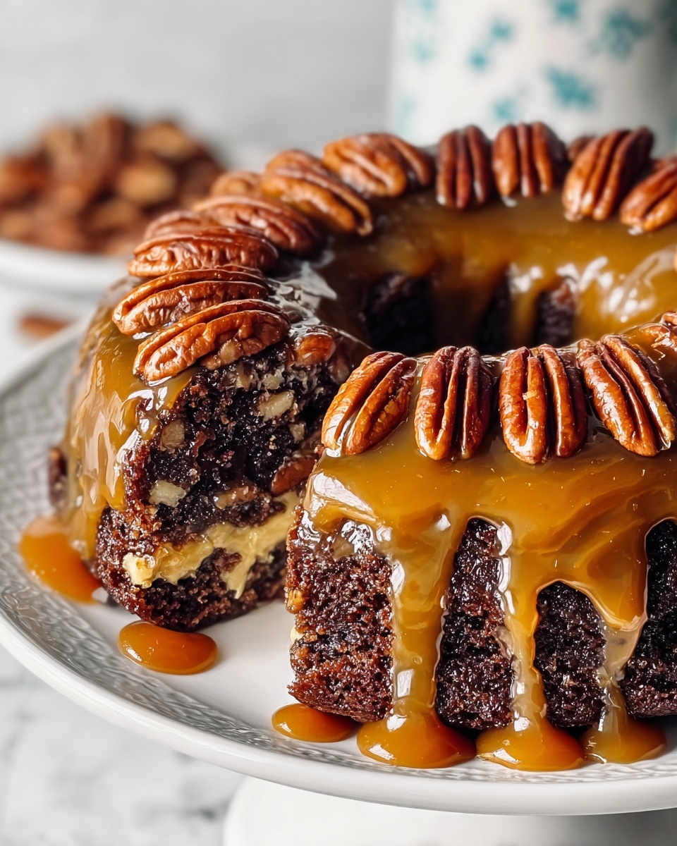 Pecan Upside Down Cake Recipe - Recipe Image
