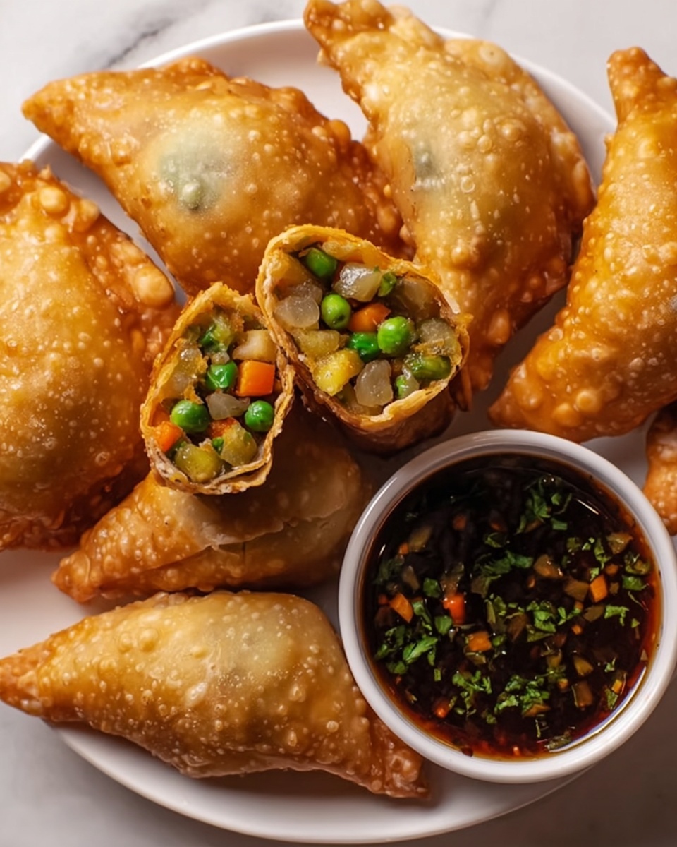 Crispy Vegetable Samosas: A Flavorful Snack or Appetizer Recipe - Recipe Image