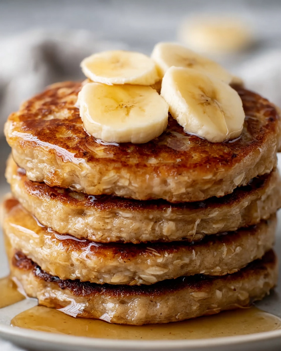 Healthy Banana Oatmeal Pancakes Recipe - Recipe Image