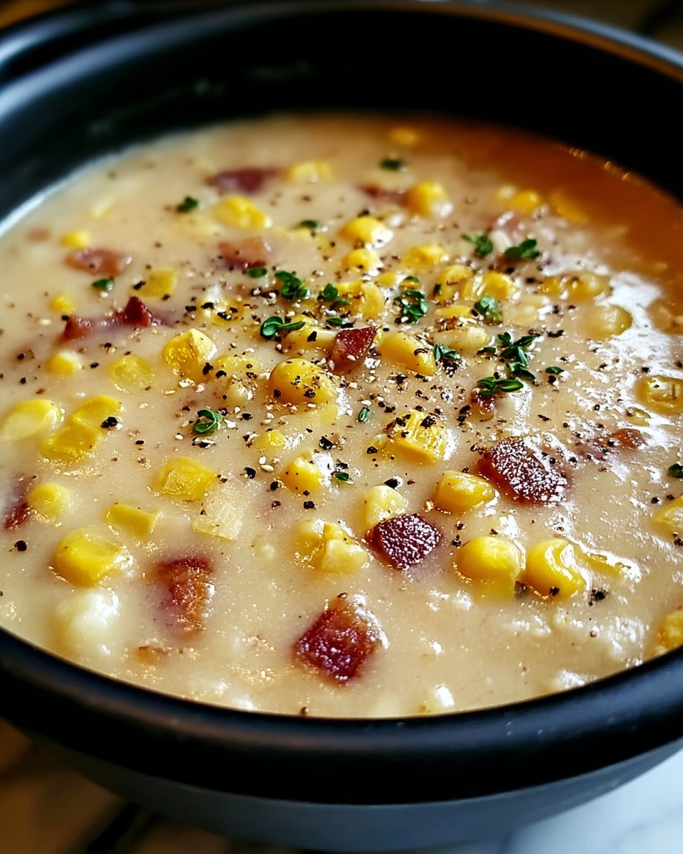 Slow Cooker Amish Corn Chowder Recipe - Recipe Image