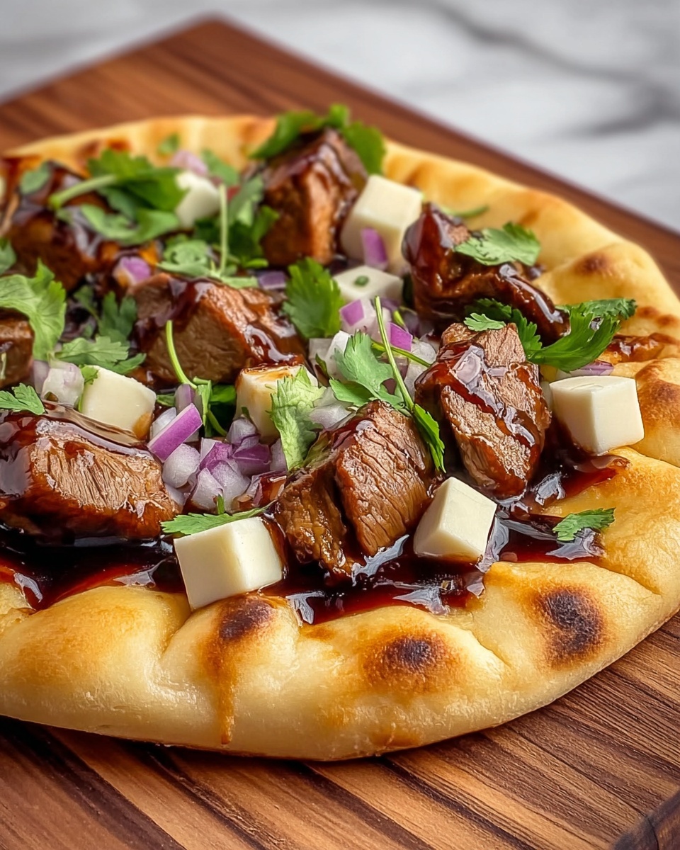 Rotisserie Chicken BBQ Flatbread Recipe - Recipe Image