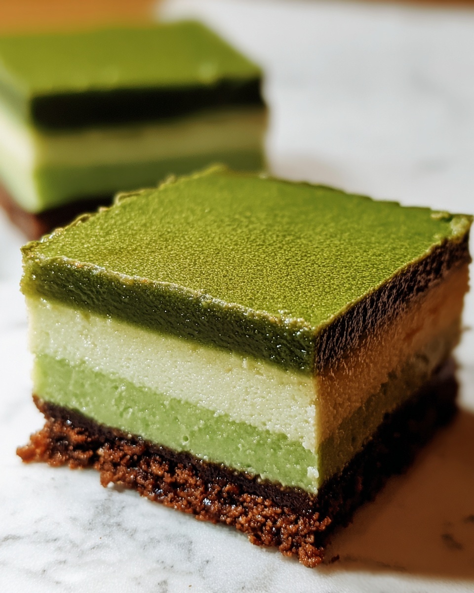 Matcha Brownie Mochi Recipe - Recipe Image