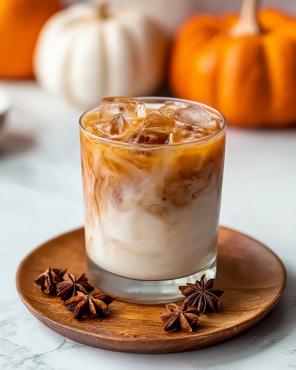 Iced Pumpkin Cream Chai Tea Latte (Starbucks Copycat) Recipe - Recipe Image