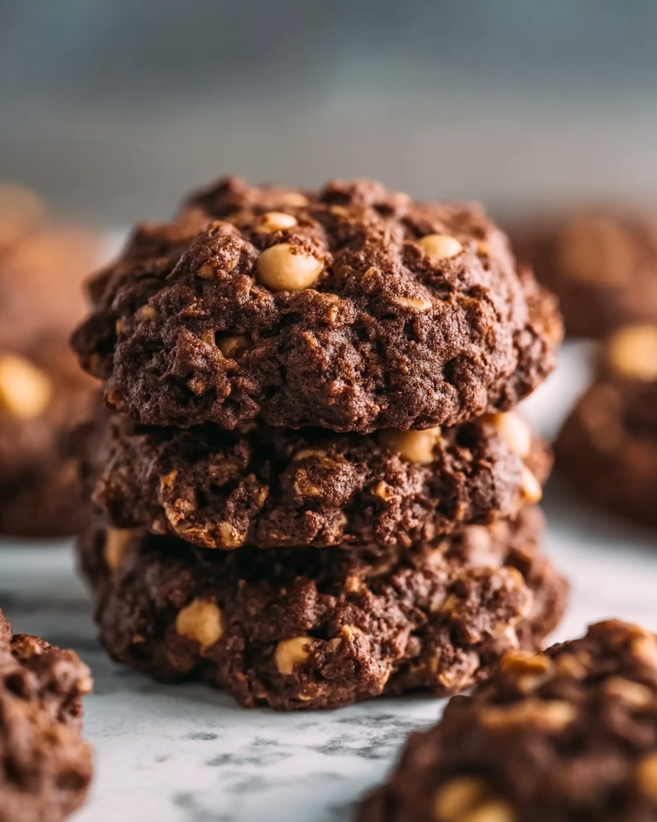Chocolate No-Bake Cookies with Peanut Butter Recipe - Recipe Image