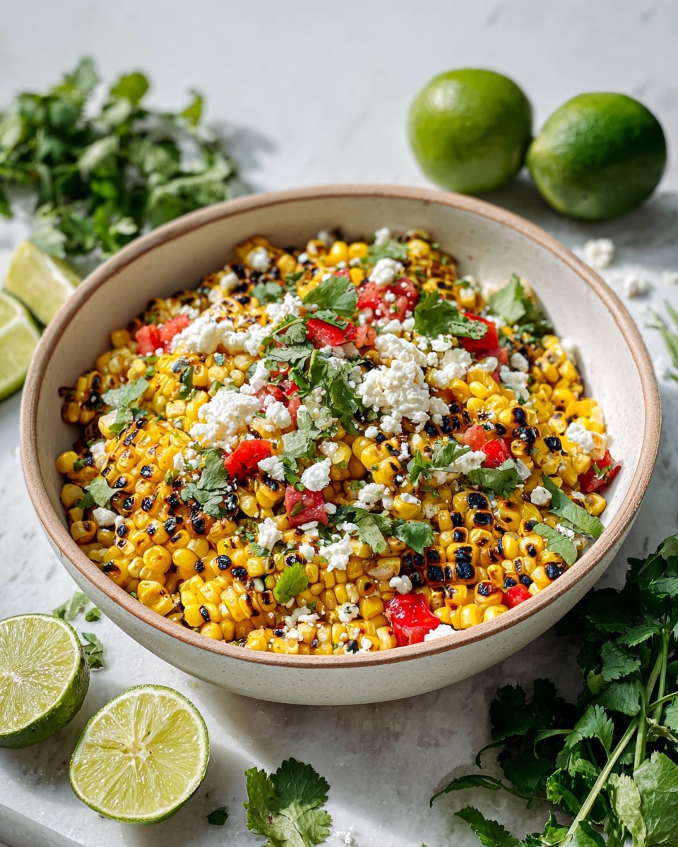 Chili-Lime Grilled Corn Salad Recipe - Recipe Image