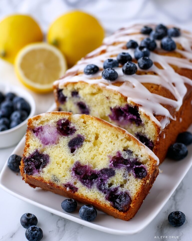 Lemon Blueberry Bread with Lemon Glaze Recipe