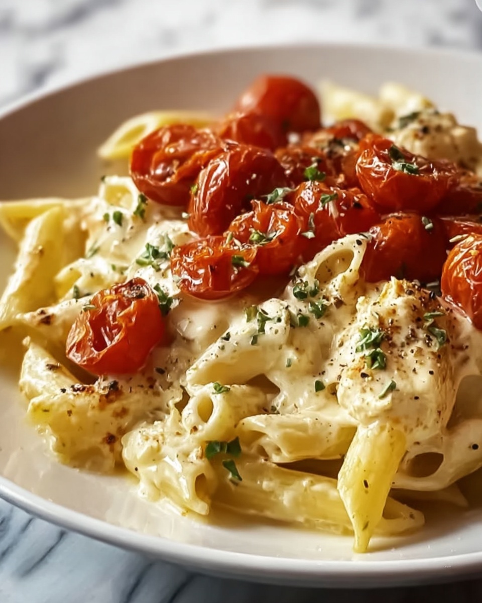 Creamy Marry Me Pasta with Chicken, Cherry Tomatoes, and Parmesan Recipe - Recipe Image