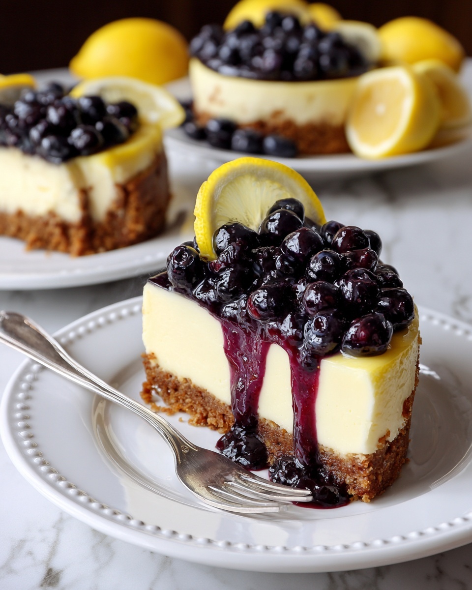 Lemon Blueberry Cheesecake Recipe - Recipe Image