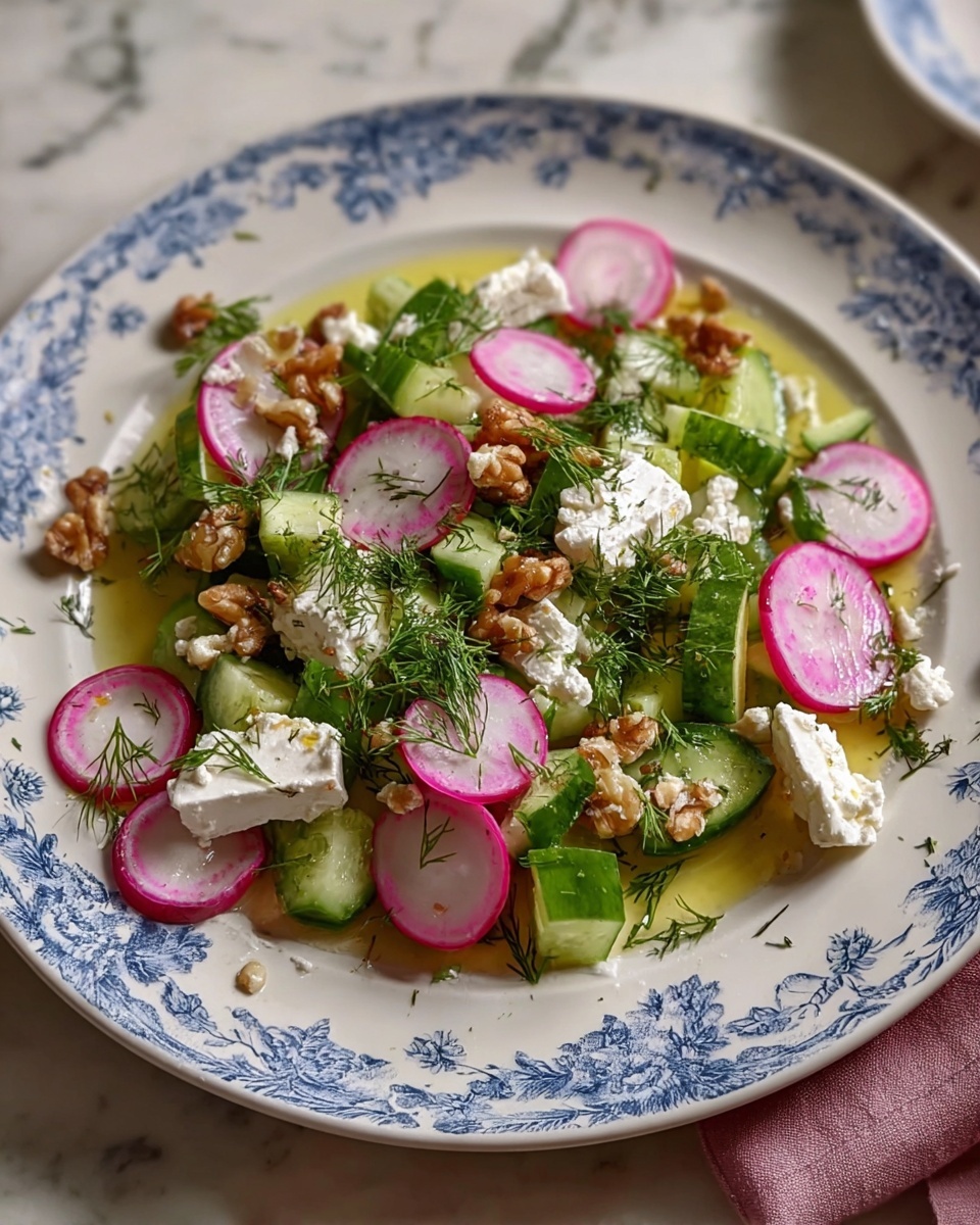 Herb and Radish Salad with Feta and Walnuts Recipe - Recipe Image