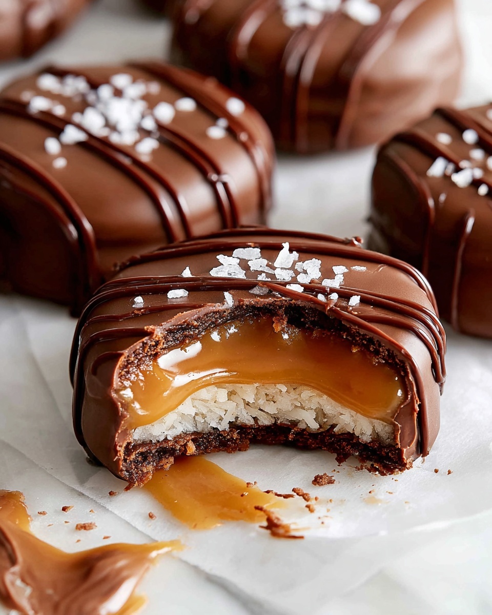 Easy Coconut Caramel Samoa Stuffed Cookies Recipe - Recipe Image