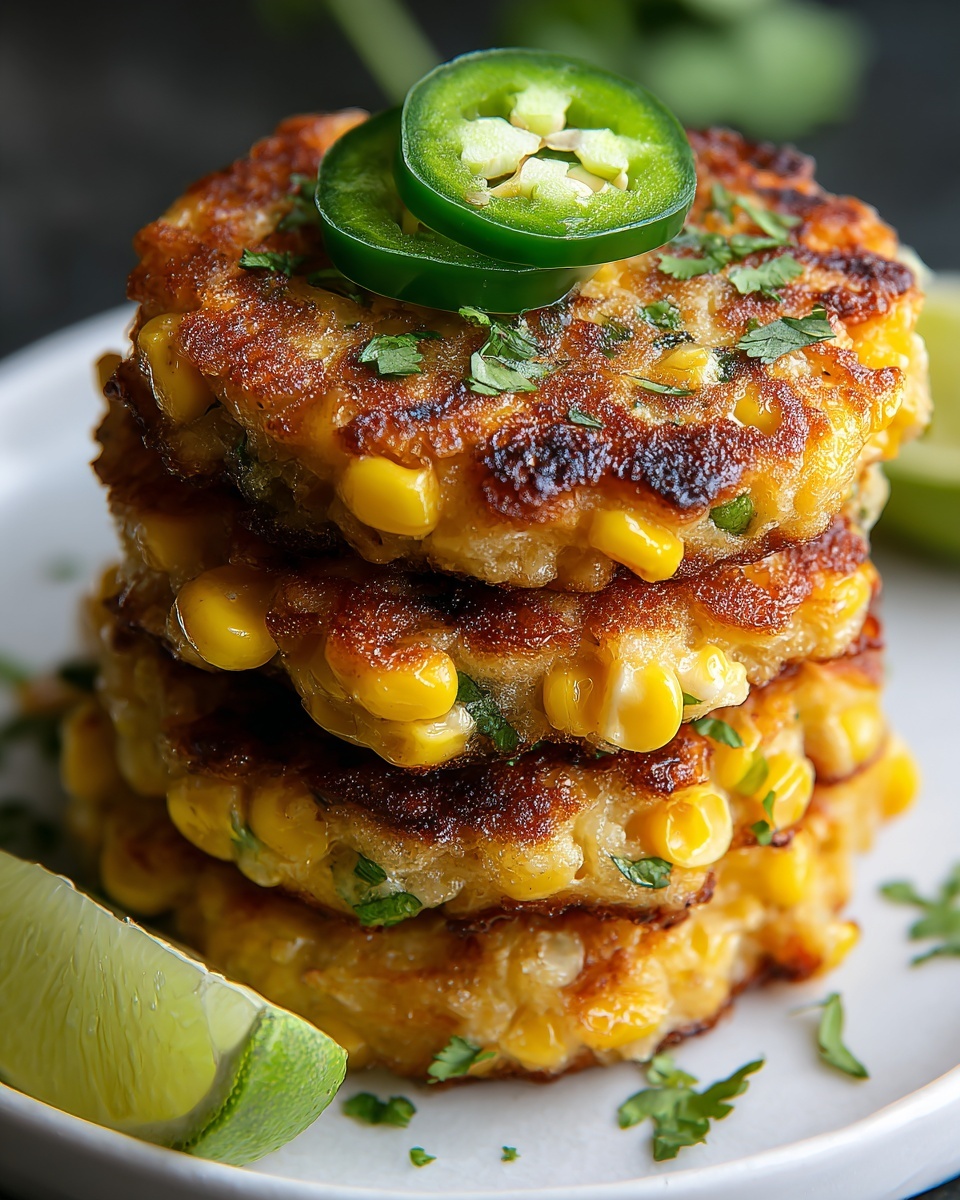 Mexican Corn Cakes with Jalapeño & Lime Recipe - Recipe Image