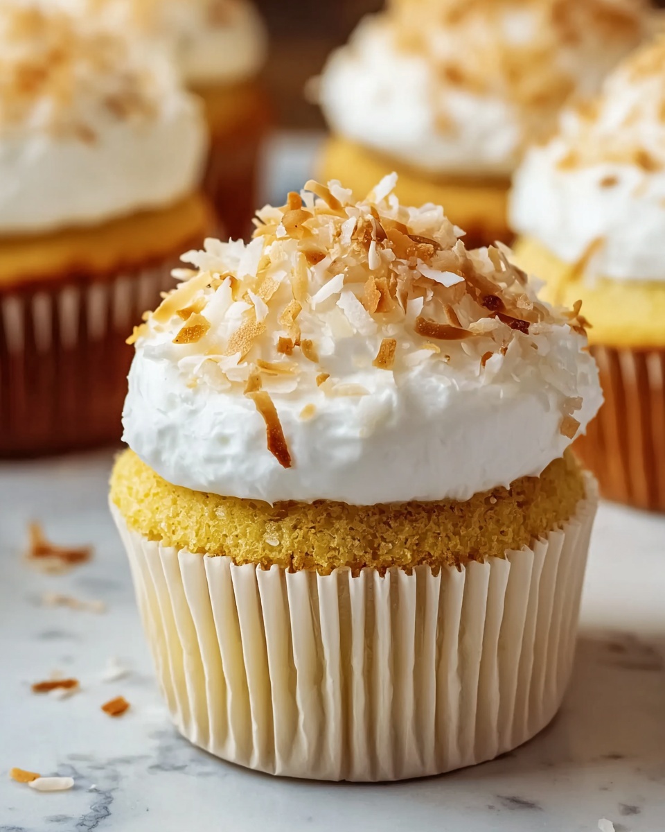 Coconut Cream Cheesecake Cupcakes Recipe - Recipe Image
