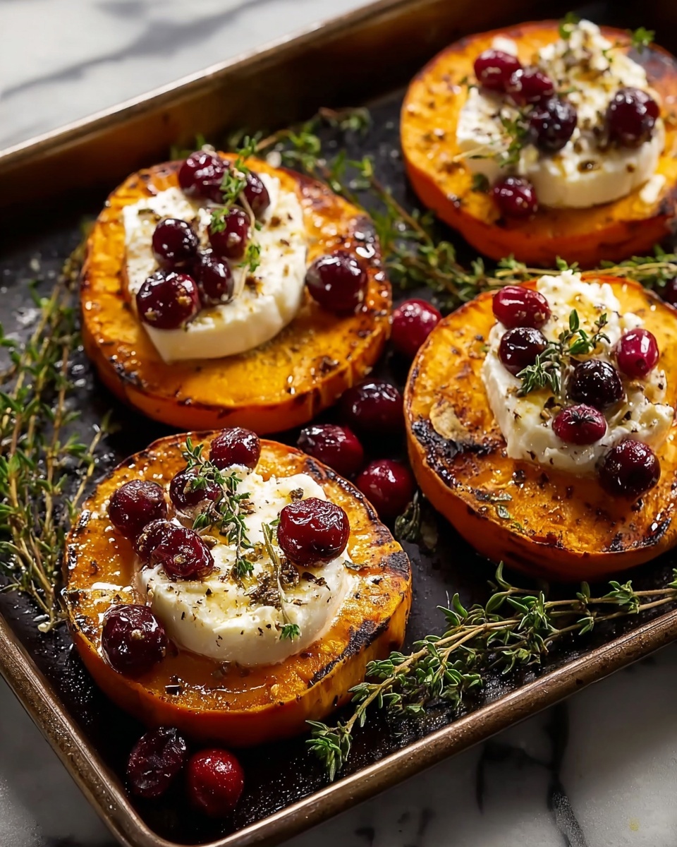Sweet Potato Rounds with Goat Cheese & Cranberries Recipe - Recipe Image