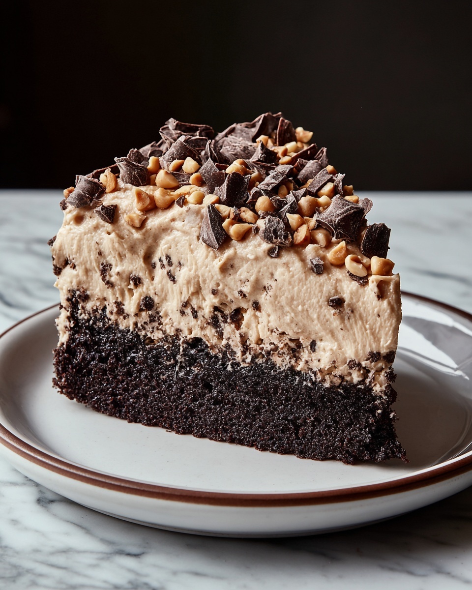 Chocolate Peanut Butter Poke Cake Recipe - Recipe Image