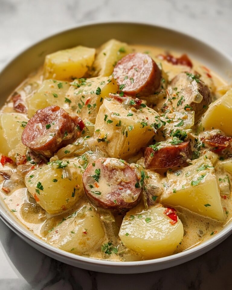 Creamy Smoked Sausage and Potato Crockpot Dinner Recipe