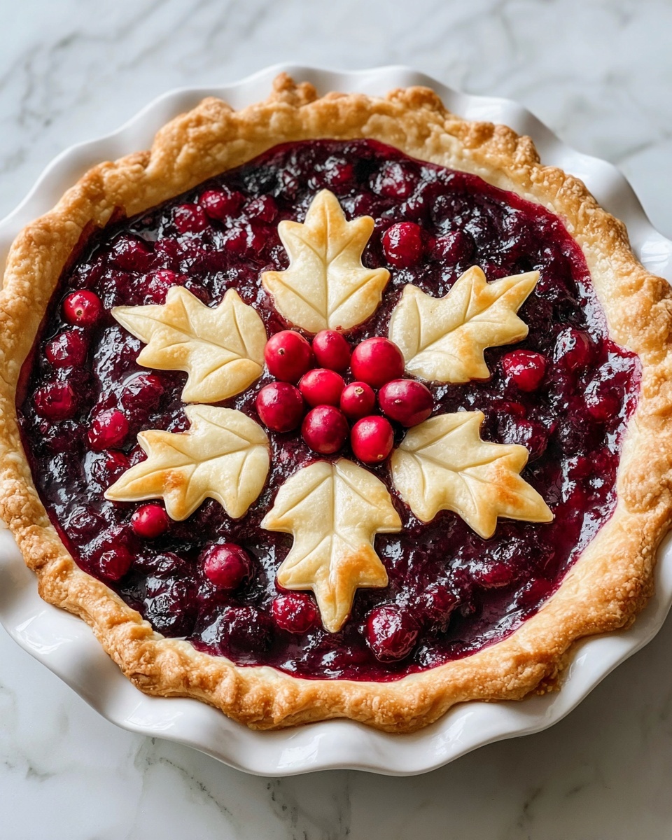 Cranberry Orange Custard Pie Recipe - Recipe Image