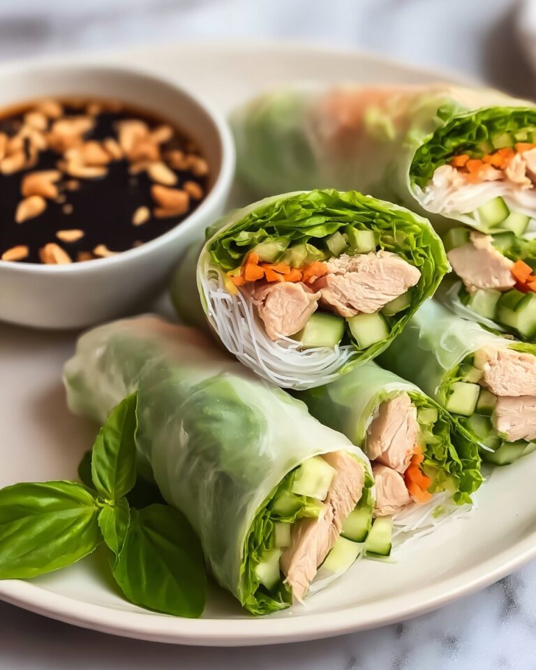 Chicken Spring Rolls with Sweet Chili Dipping Sauce Recipe