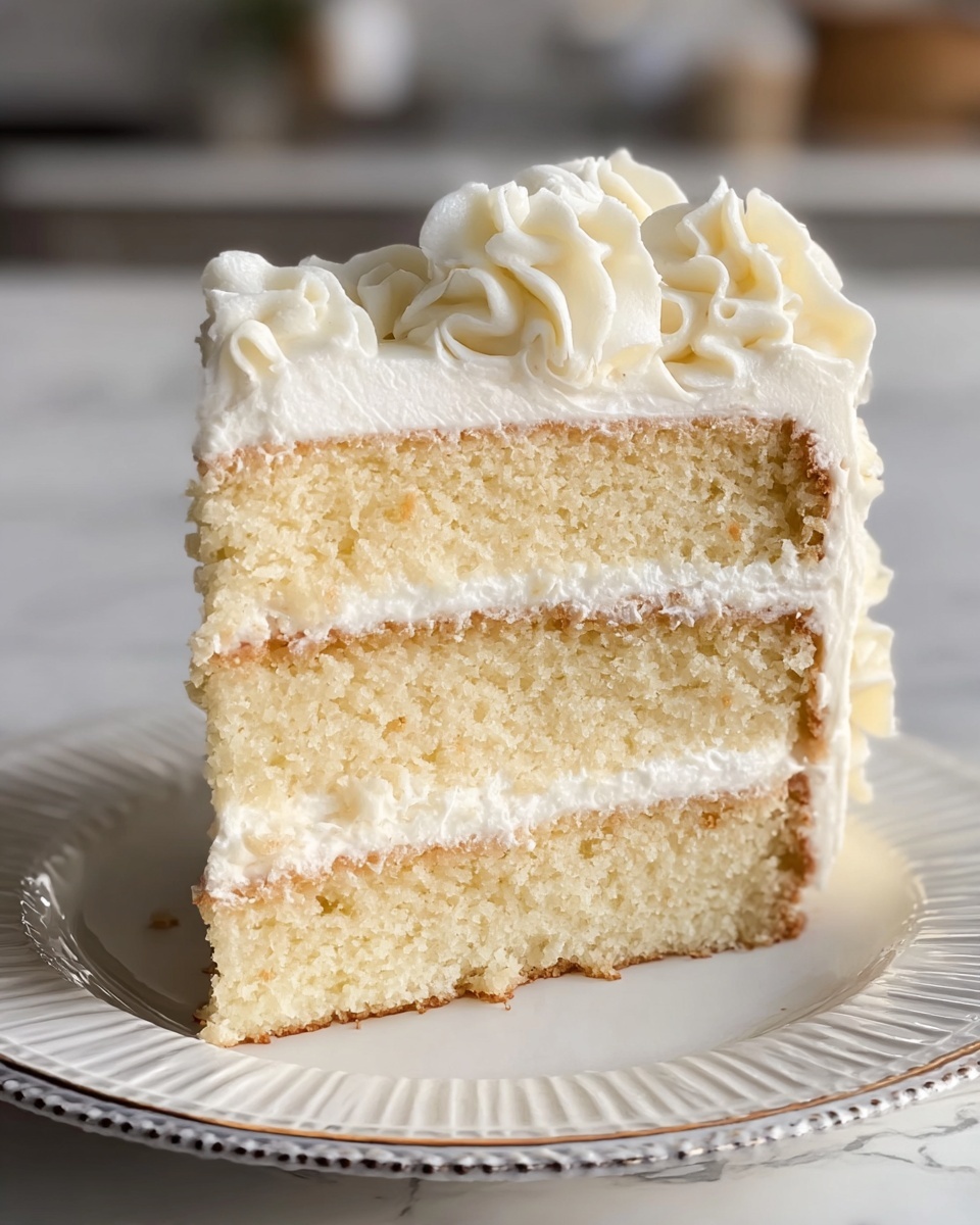 Moist White Velvet Cake Recipe - Recipe Image