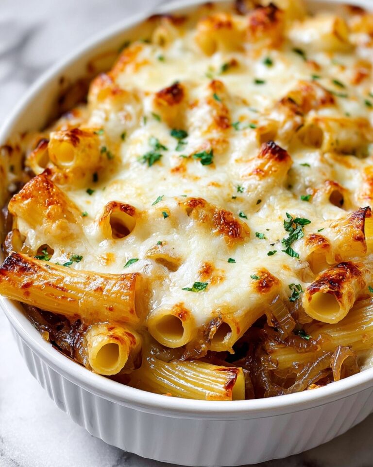 French Onion Pasta Casserole Recipe