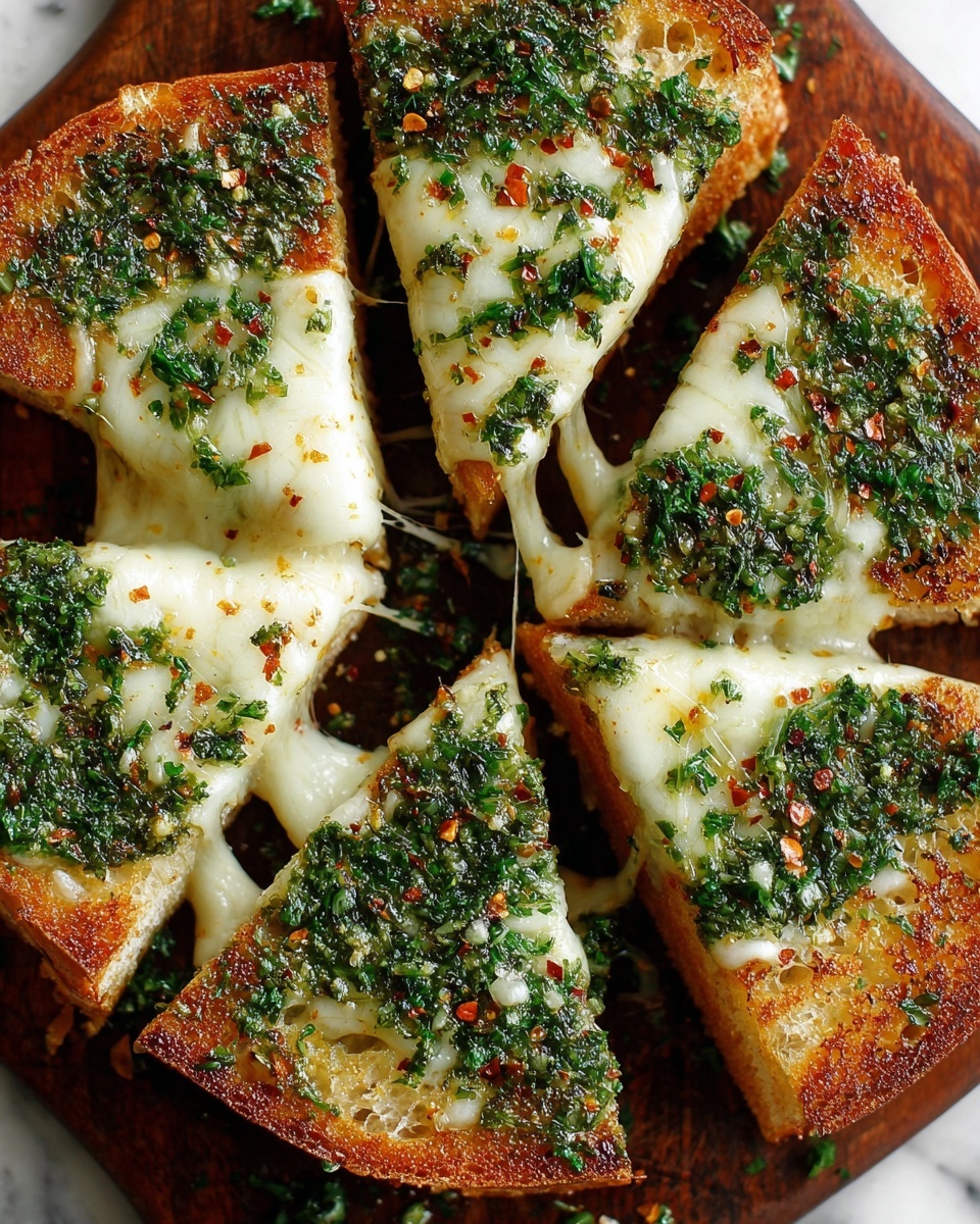 Chimichurri Garlic Bread Recipe - Recipe Image